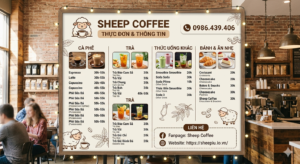 Quán cà phê yên tĩnh Sheep Coffee thích hợp học tập