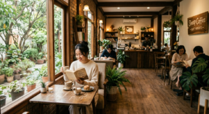 Không gian yên bình tại quán cà phê Sheep Coffee